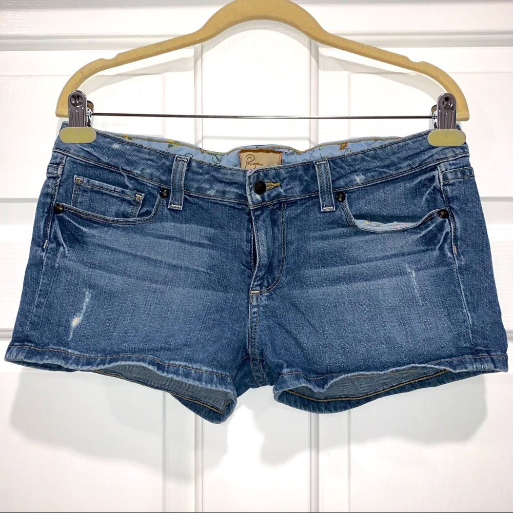Paige Canyon Short Denim Jeans Shorts Sz 30